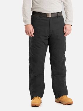 BERNE Workwear Cargo Pants 42x32 NWT Insulated Black Utility Work Pants